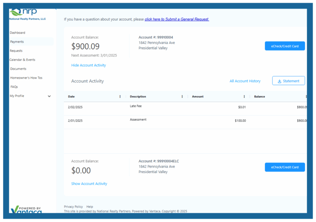 Navigate the owner portal