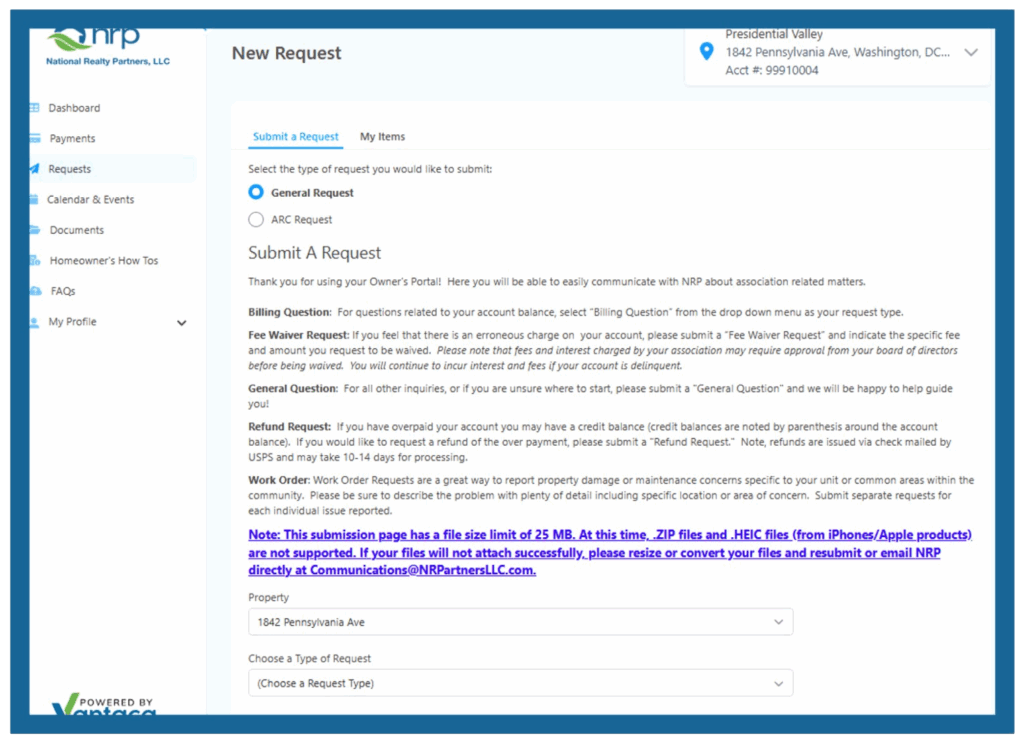Navigate the owner portal
